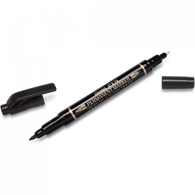 Перманентный маркер для cD Pen Twin Tip New PENTEL 610009 7834718